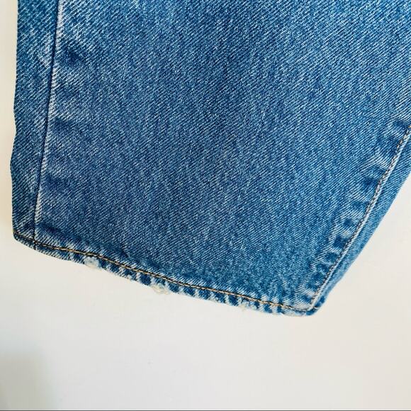 MENS LEVIS Vintage 32 x 30 Big E Blue Patchwork Denim Jeans Slim Skinny Straight - Picture 5 of 10
